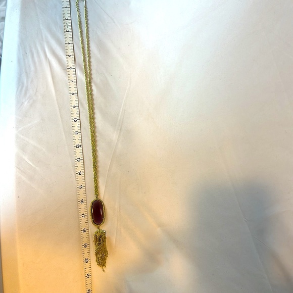 Kendra Scott Purple and Gold Pendant Necklace. Looks brand new - only worn once. - Picture 6 of 8